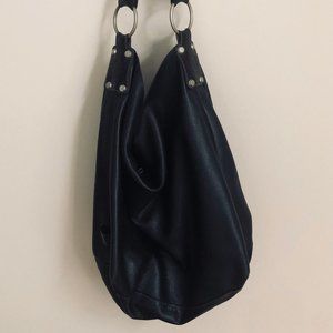 Beautiful black leather Ellington hobo bag